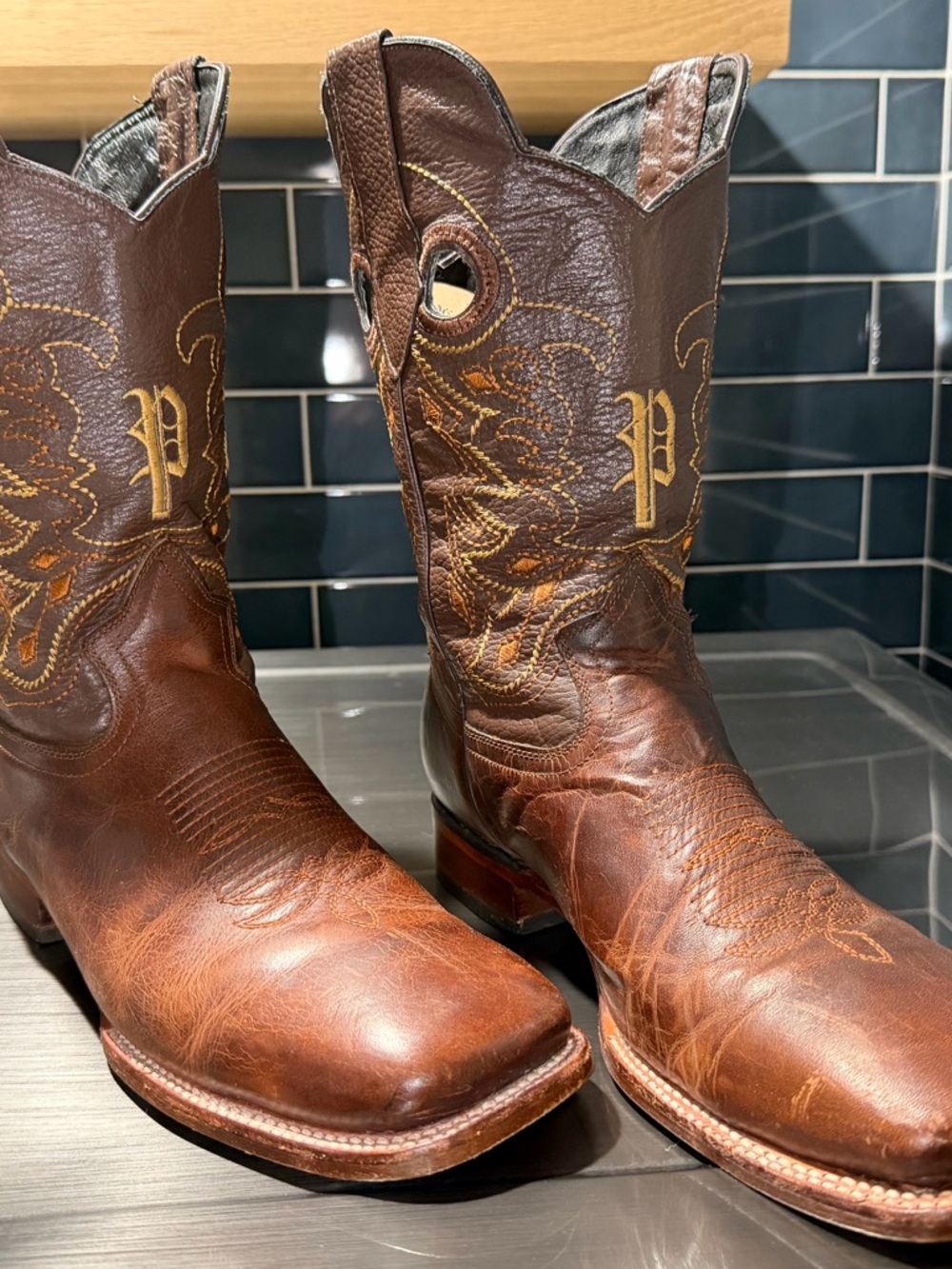 Potrero Leather Western Cowboy Boots